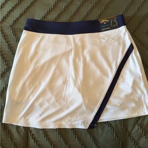 Callaway White Skort with Navy Trim